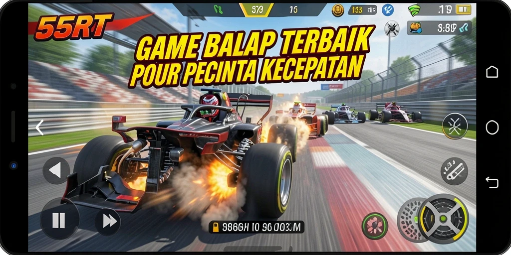 Tampilan gameplay 55RT yang menegangkan dan memukau.