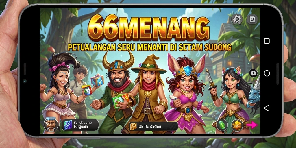 Tampilan gameplay seru dalam 66MENANG dengan aksi petualangan yang mendebarkan.