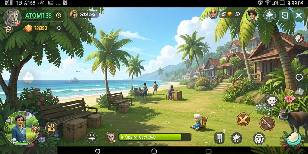 Tampilan gaming <strong>ATOM138</strong> yang penuh warna dan menghibur.