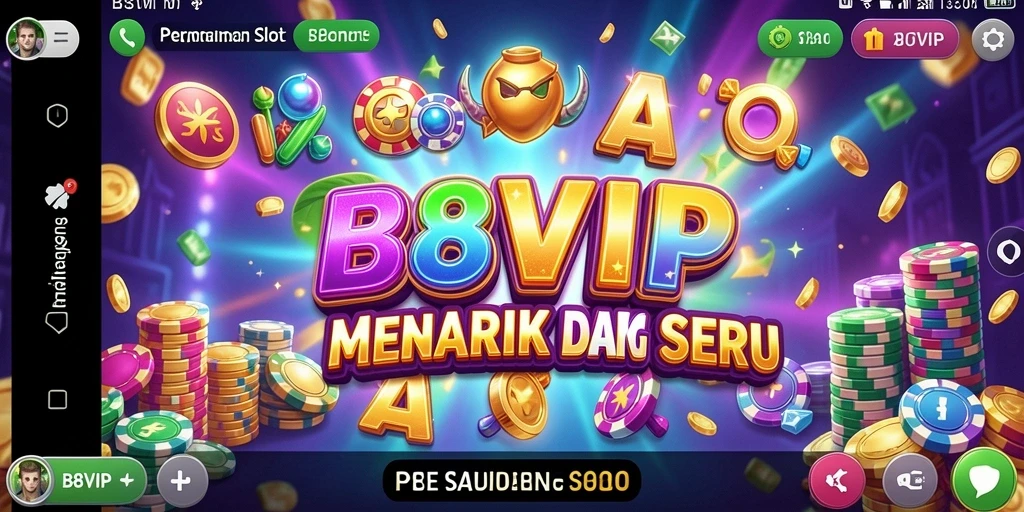 Screenshot B8VIP menunjukkan gameplay Slot yang penuh warna dan menarik.