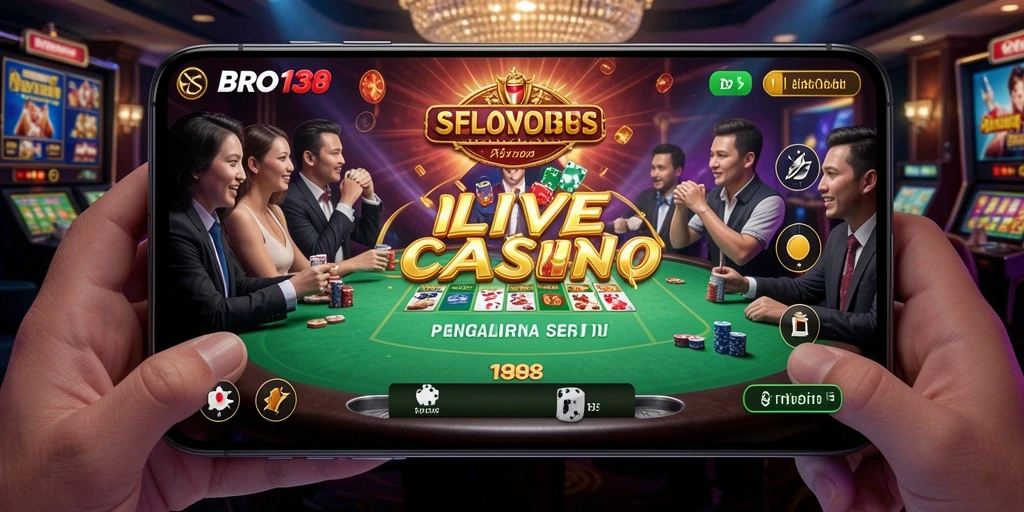 Tampilan gameplay menarik dari BRO138 saat bermain Live Casino.