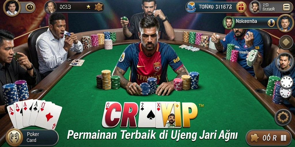 Tampilan gameplay Poker yang menarik di CR7VIP.