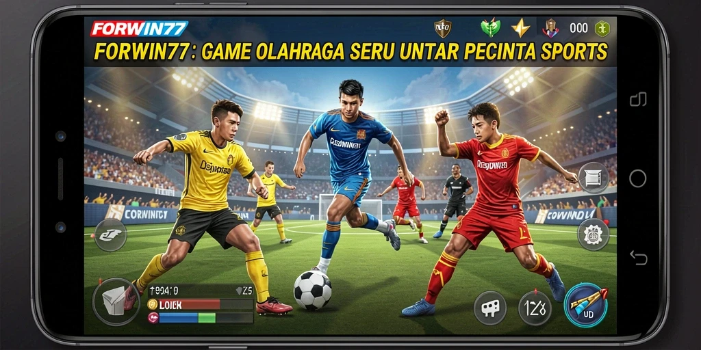 Tampilan gameplay FORWIN77 yang seru dan interaktif.