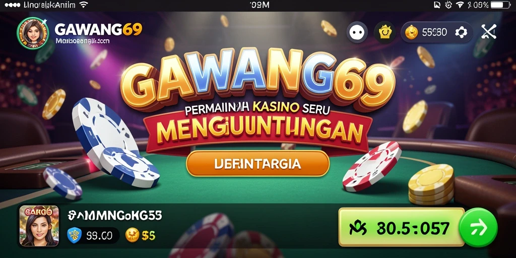 Screenshot GAWANG69 menampilkan gameplay seru dalam permainan Kasino.