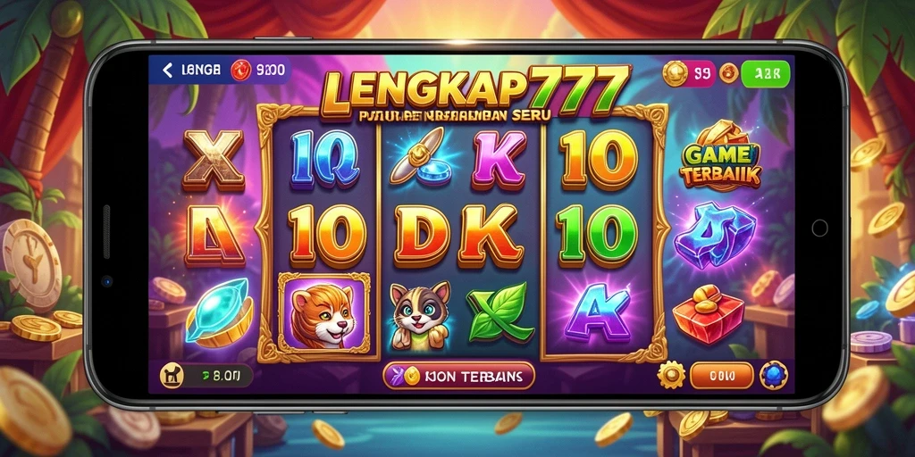 Screenshot gameplay LENGKAP777 dengan tampilan slot yang menarik.