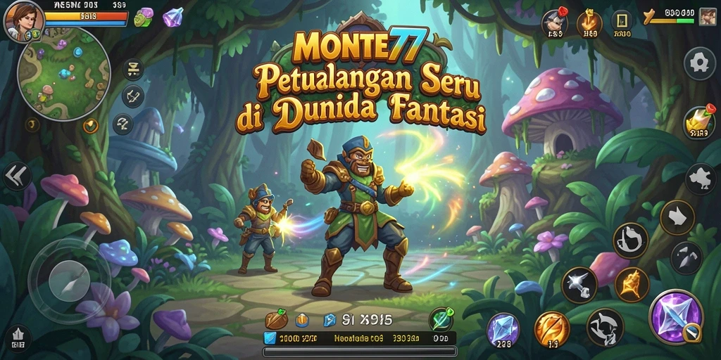Tampilan gameplay MONTE77 yang penuh petualangan dan tantangan.