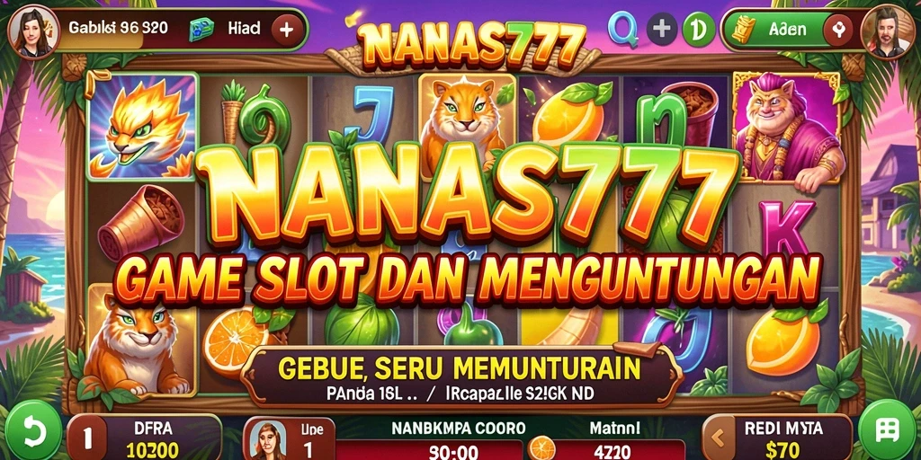 Tampilan menarik dari gameplay Slot NANAS777 yang penuh warna.