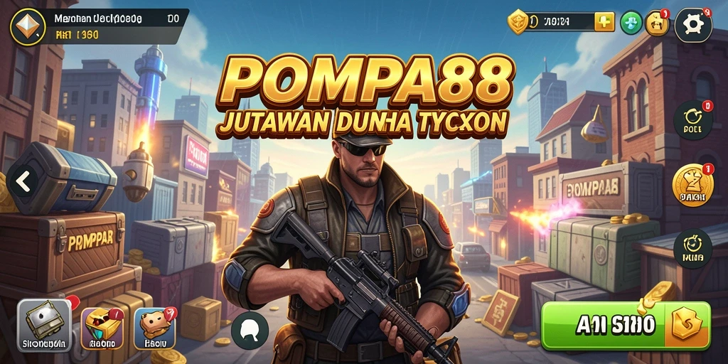Tampilan gameplay POMPA88 dengan grafik Tycoon yang menarik.