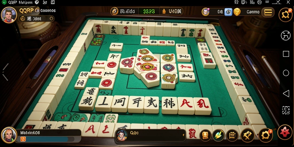 Tangkapan layar QQRP menunjukkan gameplay Mahjong yang seru dan menarik.