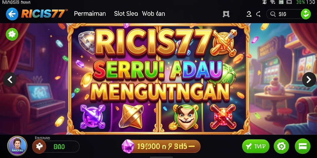 Tampilan seru gameplay Slot di RICIS77 yang memikat.