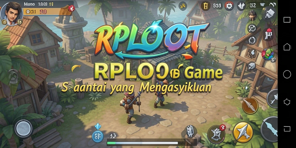 Tampilan screenshot utama RPLOOT menampilkan gameplay yang seru dan santai.